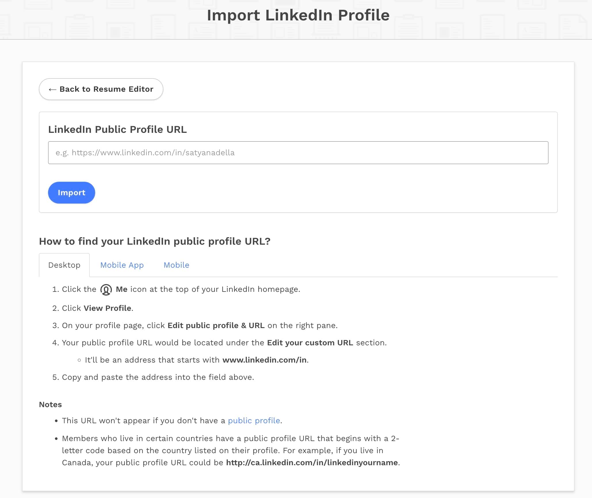 Convert LinkedIn Profile To Resume