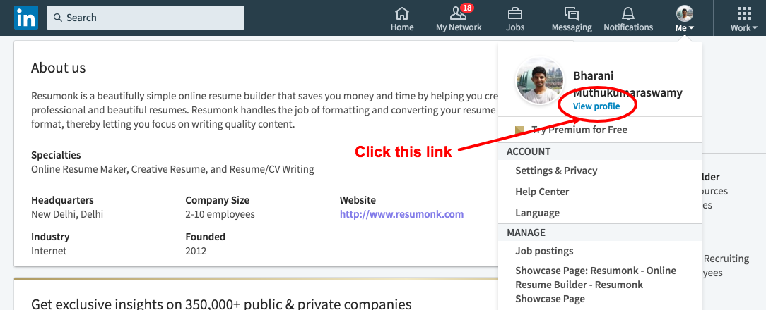 convert your linkedin profile to a beautiful resume