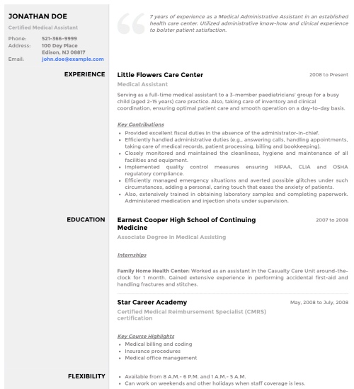 Professional Resume Template & Format - 'Slate'