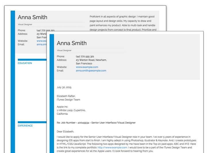 Cover letter template: Bold
