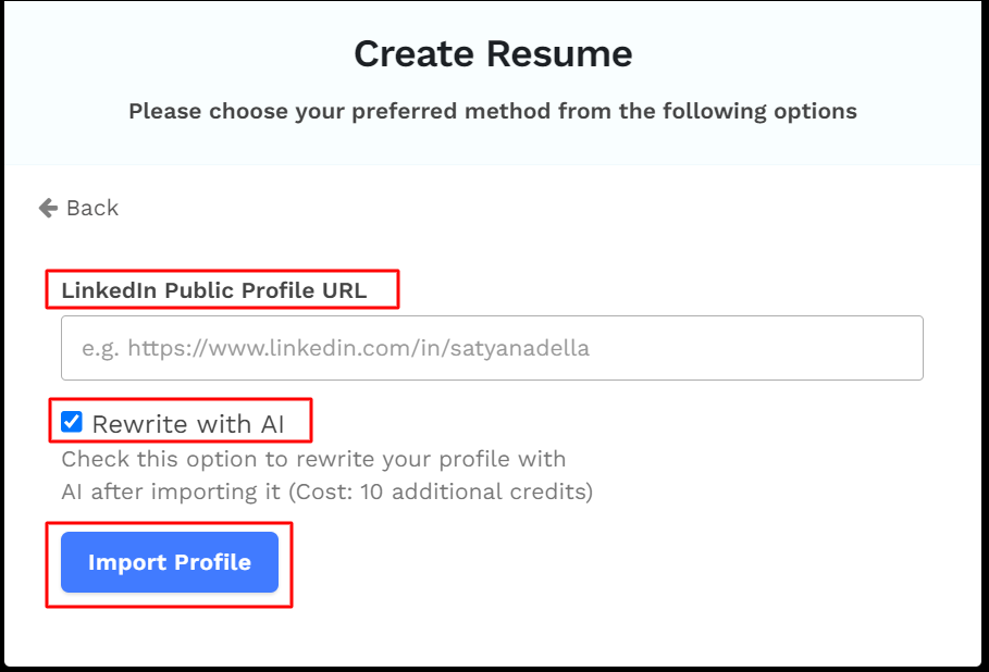 resume writing ai free